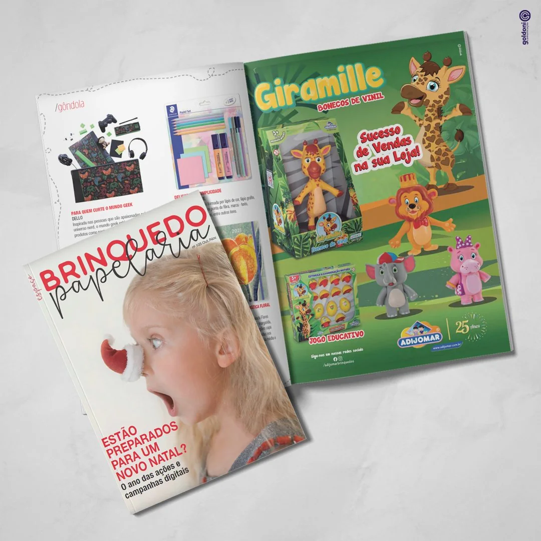 Anúncio Giramille na Revista Brinquedo e Papelaria